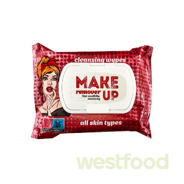 Серветки вологі MI MI 24шт для зняття макіяжу з міц.водою