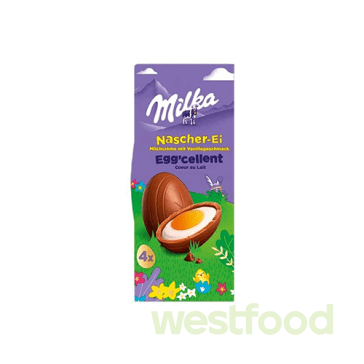 Шоколадні яйця Milka 4шт,124г /уп.18шт/