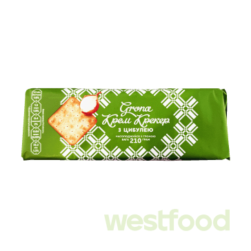 Печиво Грона Крем-Крекер з цибулею 210г /уп.16шт/
