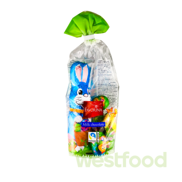 Шоколадний набір Favorina 120г Заєць та яйця /в уп.40шт/