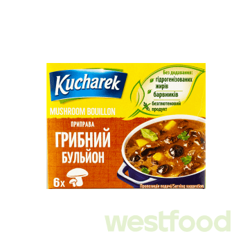 Бульйонні кубики Kucharek 60г грибні /уп.24шт/