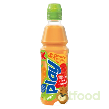 Напій Kubus 400мл Морква-полуниця, апельсин /в уп.12шт/