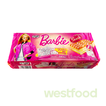 Бісквіт Barbie 250г молочний /в уп.12шт/