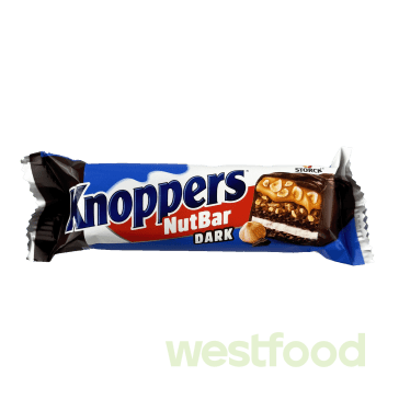 Батончик Knoppers 40г NutBar Dark /уп.24шт/