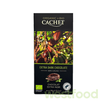 Шоколад Cachet 90г Organic Extra Dark 85%/в уп.12шт/
