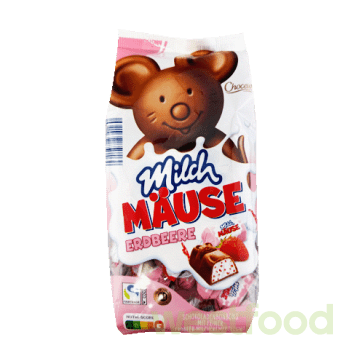 Цукерки Milch Mause 210г полуниця Choceur /уп.24шт/