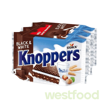 Вафля Knoppers 3шт*25г Black&White /уп.16шт/
