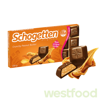 Шоколад Schogetten Crunchy peanut butter 100г