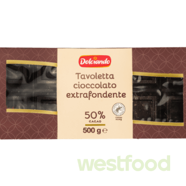 Шоколад Dolciando Cioc.Extra Fondente 500г /в уп.10шт/