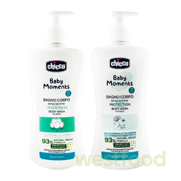 Гель для купання дитячий Chicco 500мл в асорт. /уп.6шт/