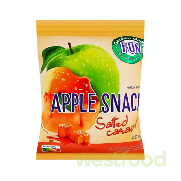 Чіпси яблучні Garden Gadz 40г Apple Snack Salted Caramel /в уп.20шт/