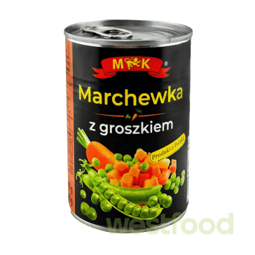 Суміш овочева (Горох-Морква) M&K 400г ж/б /уп.10шт/