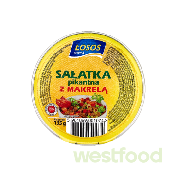 Салат пікантний з скумбрією 135г /уп.12шт/