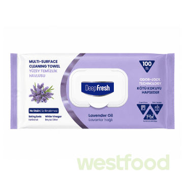 Серветки вологі Deep Fresh 100шт д/очищ.поверхонь Lavanda /уп.12шт/