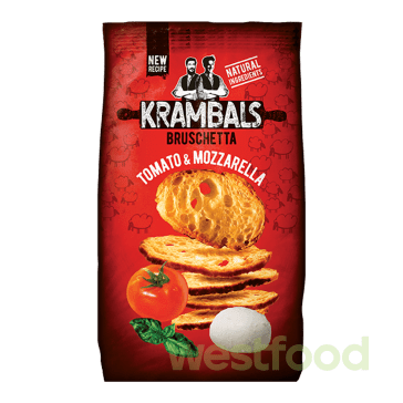 Брускети Tomato&Mozzarella 140г Krambals /уп.12шт/
