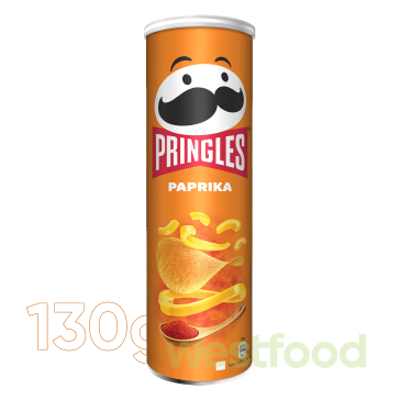 Чіпси Pringles 130г паприка /в уп.12шт/