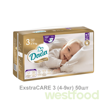 Підгузники Dada ExstraCARE 3 (4-9кг) 50шт /уп.4шт/