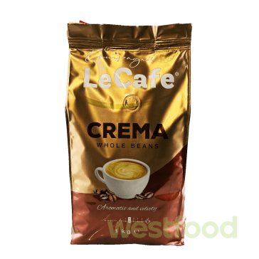 Кава в зернах LeCafe Crema 1кг /уп.9шт/