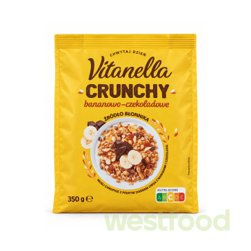 Мюслі Vitanella 350г Crunchy банан-шоколад /уп.12шт/