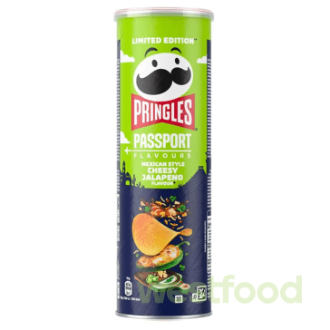 Чіпси Pringles 165г PASS Cheesy Jalapeno /в уп.19шт/