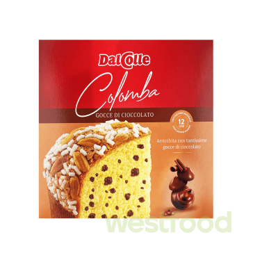 Кекс DalColle Collomba Gocce di Cioccolato 650г /в уп.12шт/