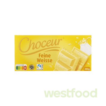 Шоколад Choceur білий 200г FeineWeisse /уп.36шт/