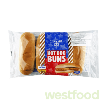 Булка HotDog Buns 4шт*62,5г DanCake /в уп.8шт/