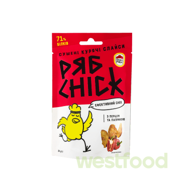 Слайси з філе курк.РябChick 30г Перець та паприка /уп.15шт/