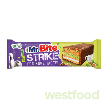 Батончик Mr.Bite 40г Pistachio /уп.24шт/