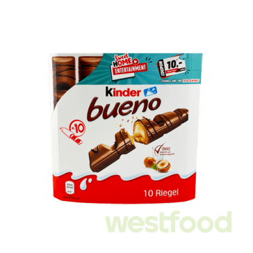 Батончик Kinder bueno 215г, 10шт /в уп.14шт/