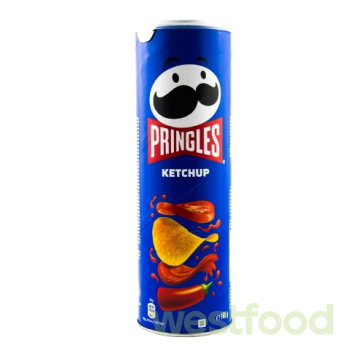 Чіпси Pringles 165г кетчуп  /в уп.19шт/