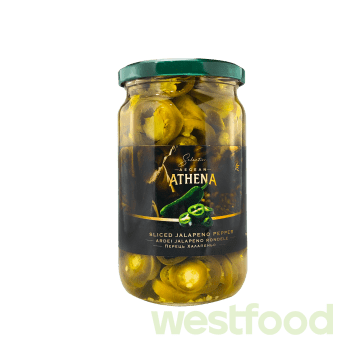Перець Aegean ATHENA 700(360)г халапеньо різаний зелений, скло/в уп.12шт/