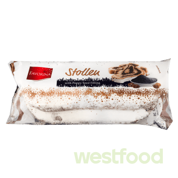 Штолен Favorina Мак 500г /в уп.9шт в асорт/