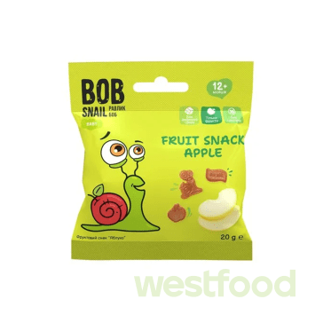 Снек Bob Snail яблуко 20г з 12 місяців