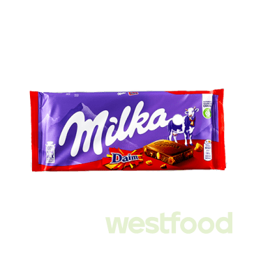 Шоколад Milka 100г Daim /в уп.27шт/