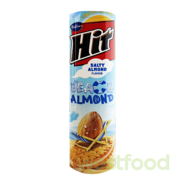 Печиво ХIT солоний мигдаль BeachAlmond 220г /в уп.24шт/