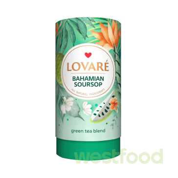 Чай LOVARE Тубус 80г Багамський саусеп /уп.10шт/