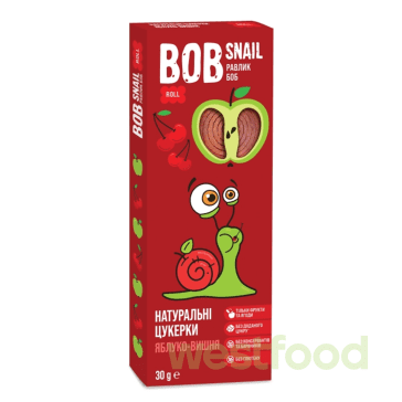 Цукерки Bob Snail яблучно-вишневі 30г