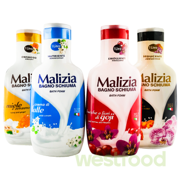 Гель-крем для душу 1л Malizia в асорт./уп.12шт/