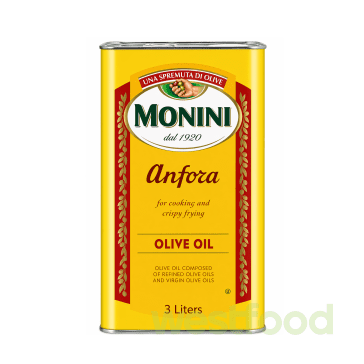 Олія 3л оливкова (ж/б) Monini Anfora /в уп.8шт/