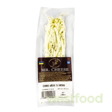 Прод.сирн.Сулугуні Соломка Біла Зелень та Сметана Mr.Cheese
