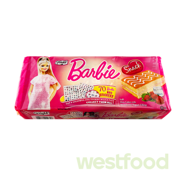 Бісквіт Barbie 250г полуниця-йогурт /в уп.12шт/