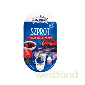 Шпроти в томатн.соусі Marinero 170г /в уп.30шт/