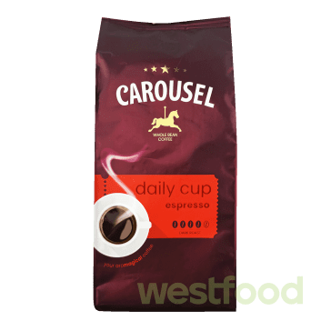 Кава в зернах Carousel Espresso 1кг /уп.8шт/