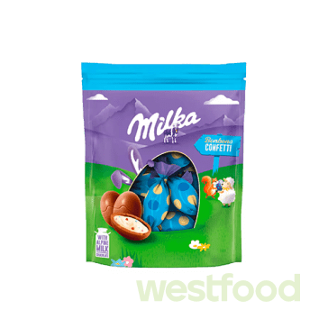 Шоколадні яйця Milka 86г Confetti /уп.26шт/