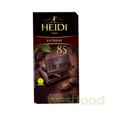 Шоколад HEIDI 80г чорний 85% /в уп.20шт/