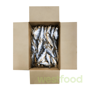 Плотва в'ялена ціла (з ікрою) 9кг/ящ