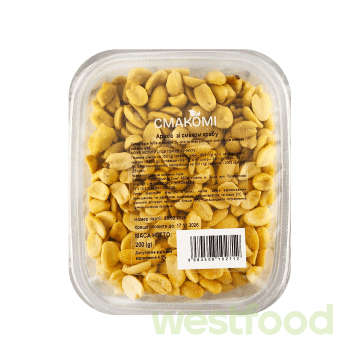 Арахіс смажений солений зі смаком крабу, лоток 200г