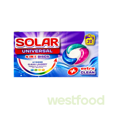 Капсули для прання Solar 20шт Universal