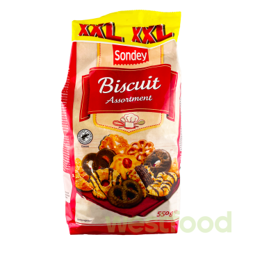 Печиво Sondey 550г асорті XXL /уп.20шт/